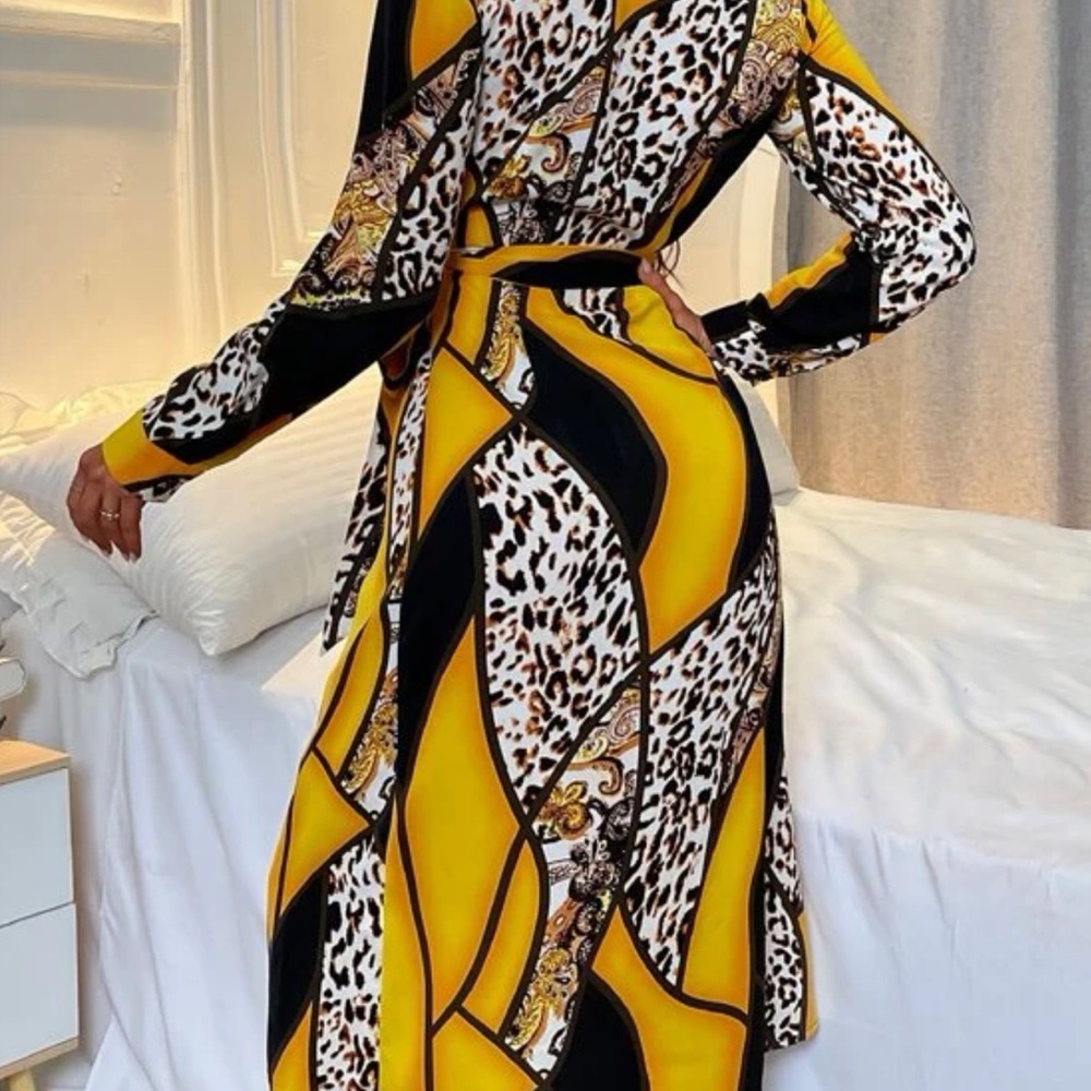Small leopard multi colored summer dress